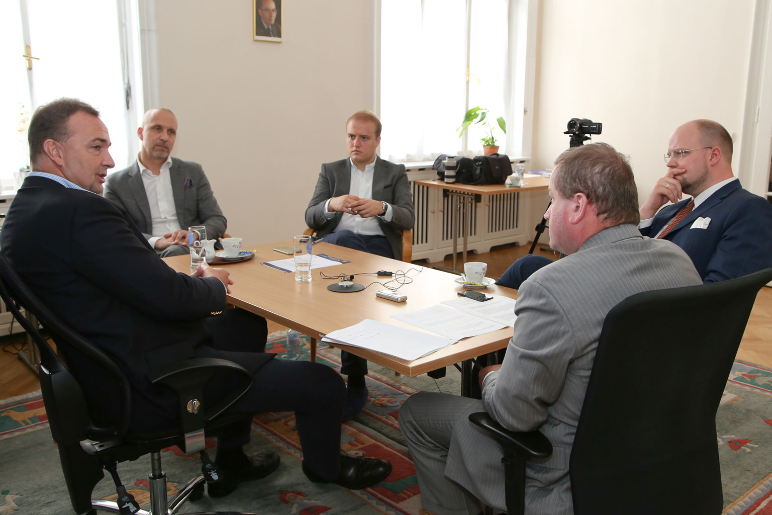 Interview im Paneuropa-Büro mit KvH